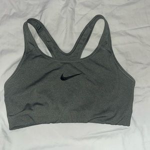 Grey Nike sports bra
